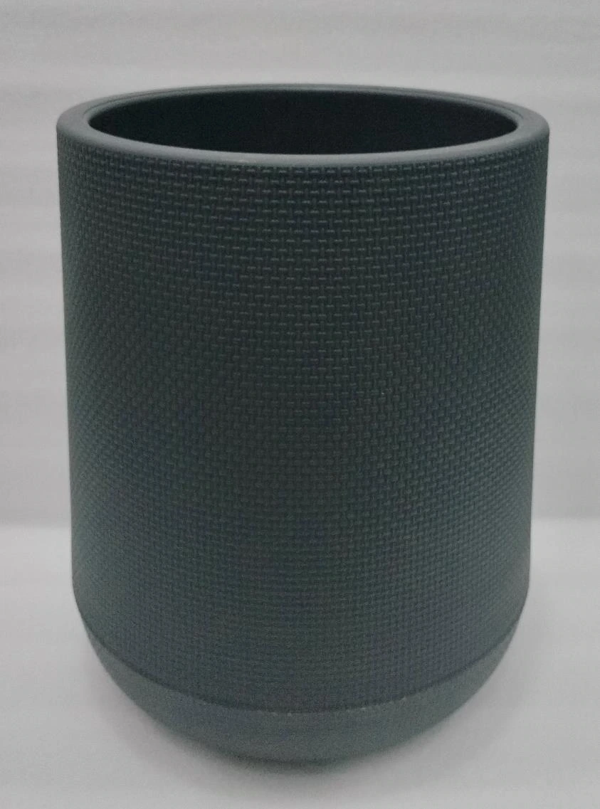 Plastic Pot Cylinder Stone Finish Small 48*35*40